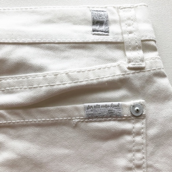 7FAM White Denim Jean Skirt Never Worn - Picture 4 of 8